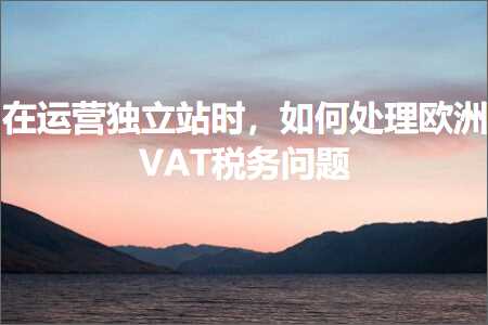 跨境电商知识:在运营独立站时，如何处理欧洲VAT税务问题